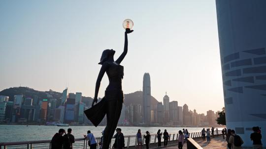 香港维多利亚港星光大道雕像