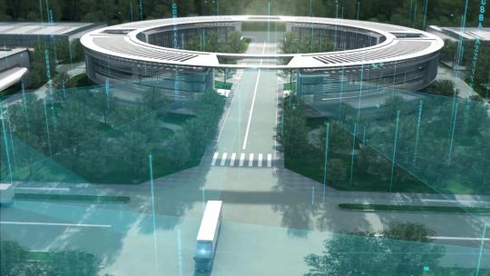 科技制造科研智慧工厂电子车间工业智能