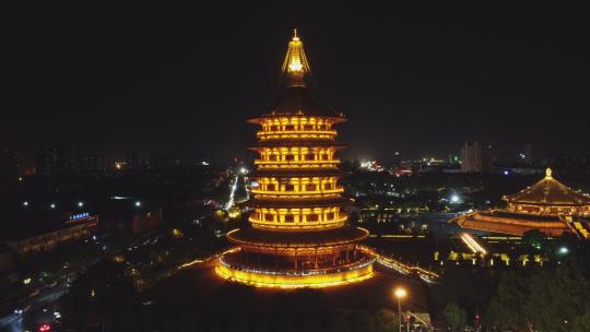 洛阳夜景 古建筑