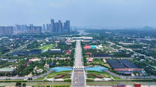 佛山顺德陈村花卉世界全景航拍