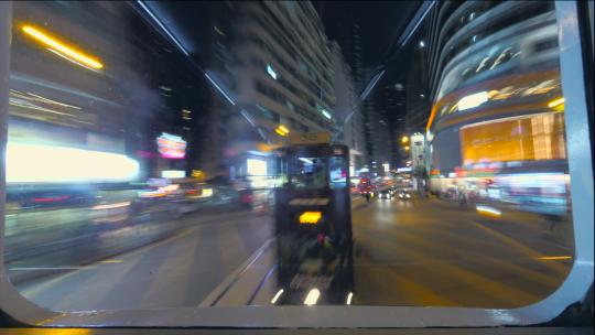 香港夜景车流延时摄影