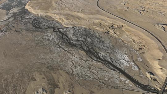 西藏日喀则定结县高原湿地十万个沙丘视频素材模板下载