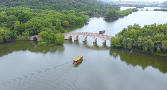 杭州湘湖跨湖桥视频素材模板下载
