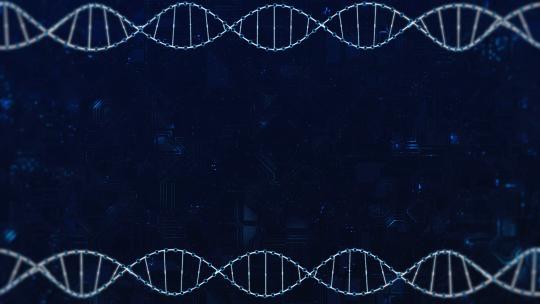 医疗科技dna基因链生物大脑医学背景视频