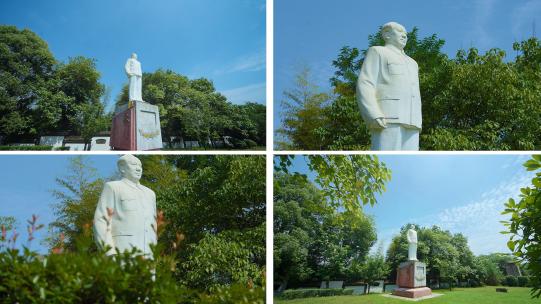 毛主席雕像高清在线视频素材下载