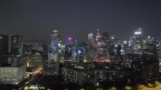 4K深圳南山区科技园夜景航拍