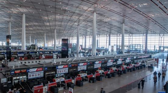 机场人流 机场素材 北京首都国际机场