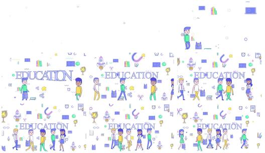 学习动力教育图标里走动高清AE视频素材下载