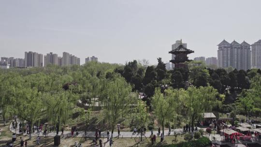 西安城市印迹-兴庆宫公园15视频素材模板下载