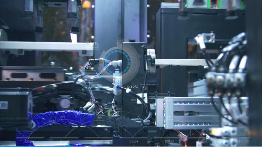 科技工厂 智能制造 自动化生产车间