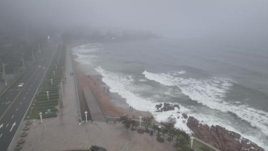 青岛第三海水浴场航拍