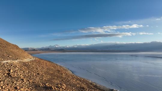 西藏佩枯措航拍|高原湖泊航拍|冰湖冰面航拍
