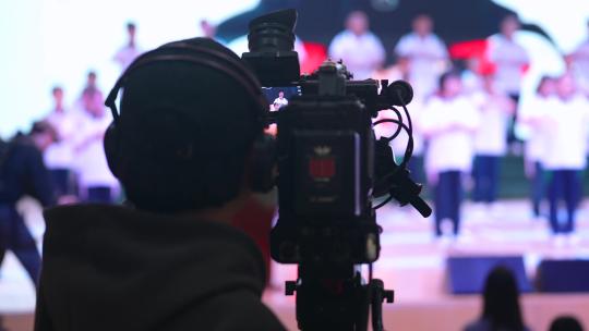 4K大型网络直播录制现场空镜
