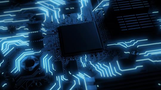 人工智能5G芯片科技AI芯片CPU视频素材模板下载