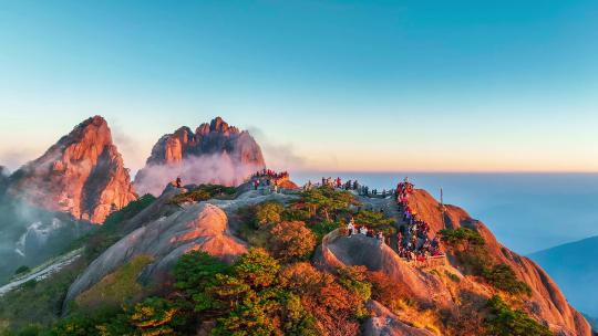 黄山风景区航拍