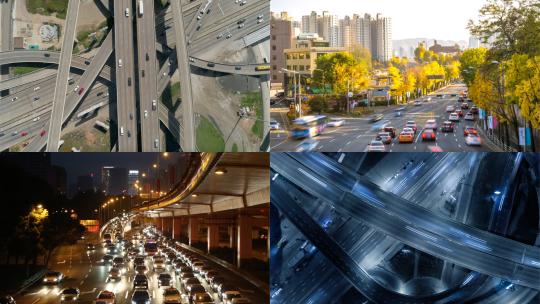 【合集】城市交通车流视频素材模板下载