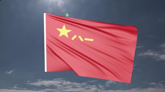 红旗飘飘C4D工程