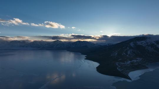 西藏佩枯措航拍|高原湖泊航拍|冰湖冰面航拍