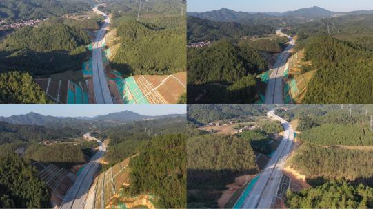 建设中的高速公路高清在线视频素材下载