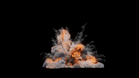 4k巨大的大型爆炸烟尘火光光效-alpha (14)
