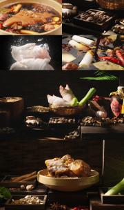 中式传统美食卤猪蹄制作过程高清在线视频素材下载