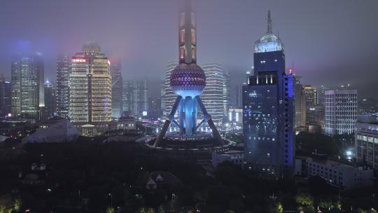 上海陆家嘴东方明珠城市风光