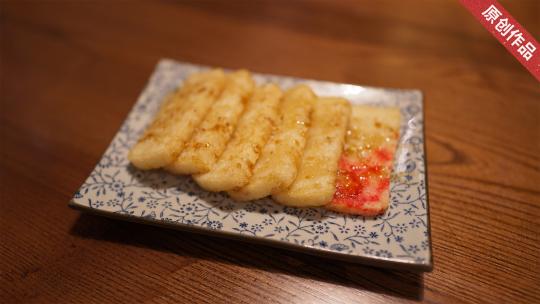 肉串美食 年糕烤鸡 美味夜宵