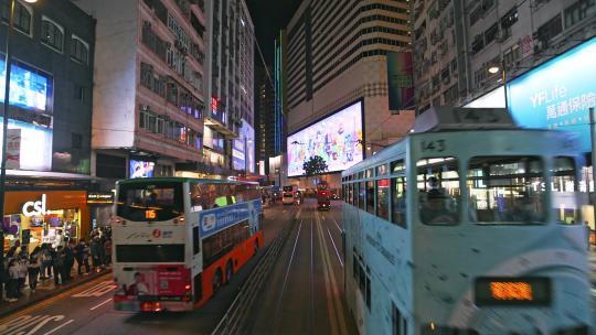 香港城市繁忙街头
