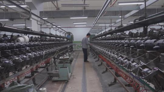 老式纺织厂车间 80年代 改革开放视频素材模板下载