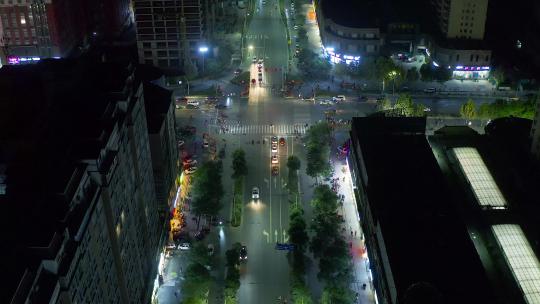 4分钟安阳城市夜景4K航拍