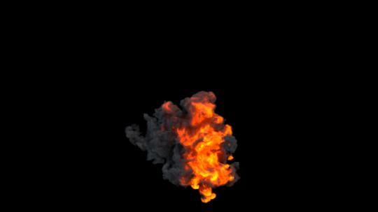 4k空中爆炸的浓烟火光光效-alpha (2)