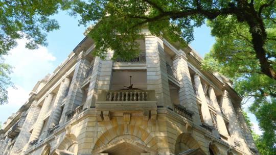 广州老街 沙面 街景 历史景观 欧式建筑