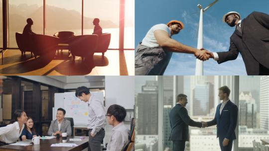 【合集】商务谈判 合作 握手
