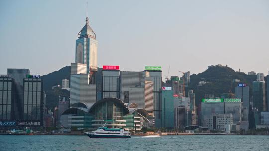 香港维多利亚港城市景观