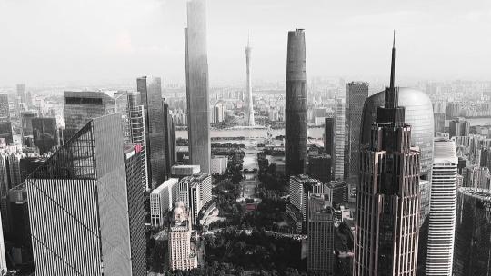 广州城市分屏显示片头宣传设计