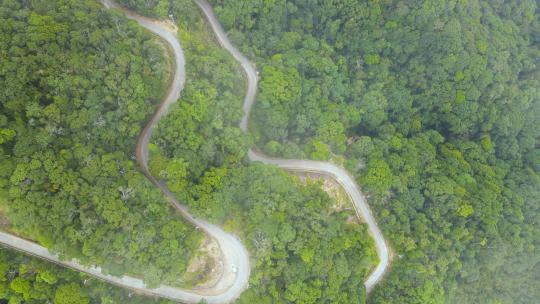 海南省热带雨林国家森林公园环山公路航拍