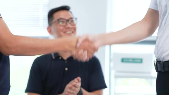 商务合作握手4K100P