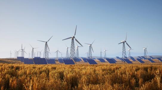 太阳能新能源光伏风力发电碳中和国家电网