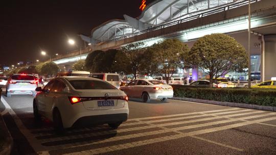 重庆机场外夜景