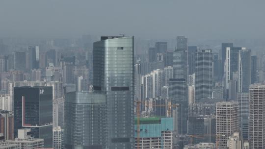 四川成都城区航拍空镜视频素材模板下载