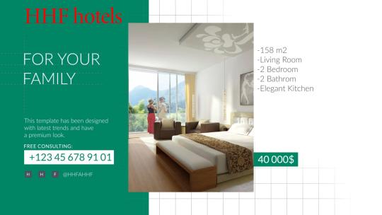 酒店民宿房产中介促销宣传视频模板高清AE视频素材下载