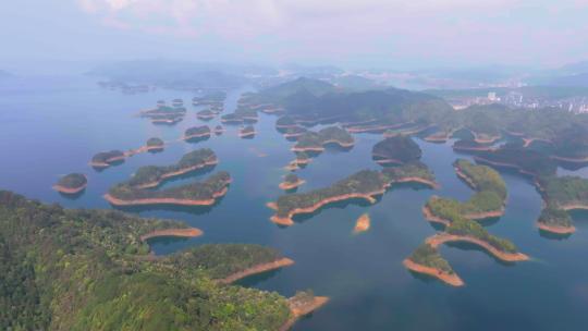 4k航拍浙江杭州千岛湖