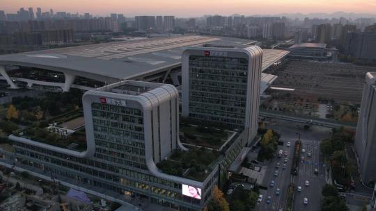 航拍杭州顾家大厦 Dlog未调色