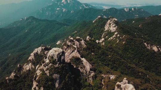 航拍 大山 山脉