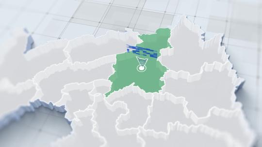 4K 辽宁省三维地图点线辐射