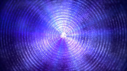 唯美梦幻蓝紫色螺旋粒子优雅的粒子光线背景