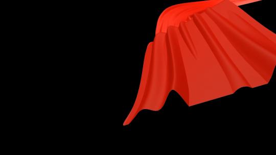 丝绸红旗丝带红绸转场边框带通道视频素材模板下载