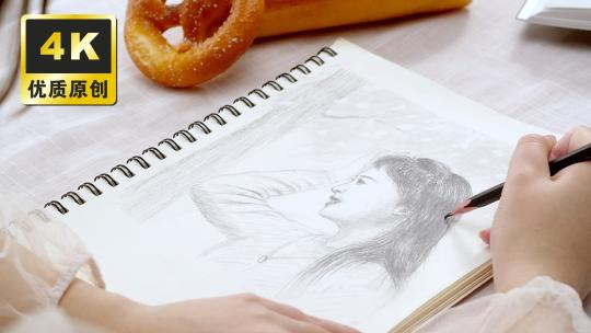 文艺生活 居家绘画素描 小清新文艺青年