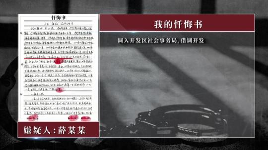 忏悔书忏悔录反腐警示Ae模板