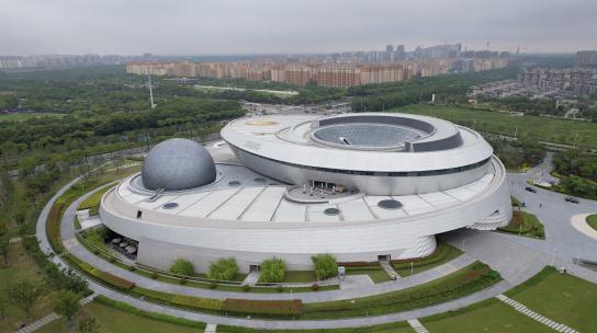 航拍·上海天文馆·空镜头